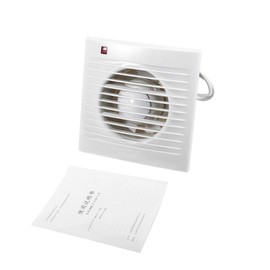 EVTSCAN 4" 6" Ventilating Exhaust Extractor Fan for Bathroom Toilet Kitchen Window Wall Mounted 220V(4 Inch)