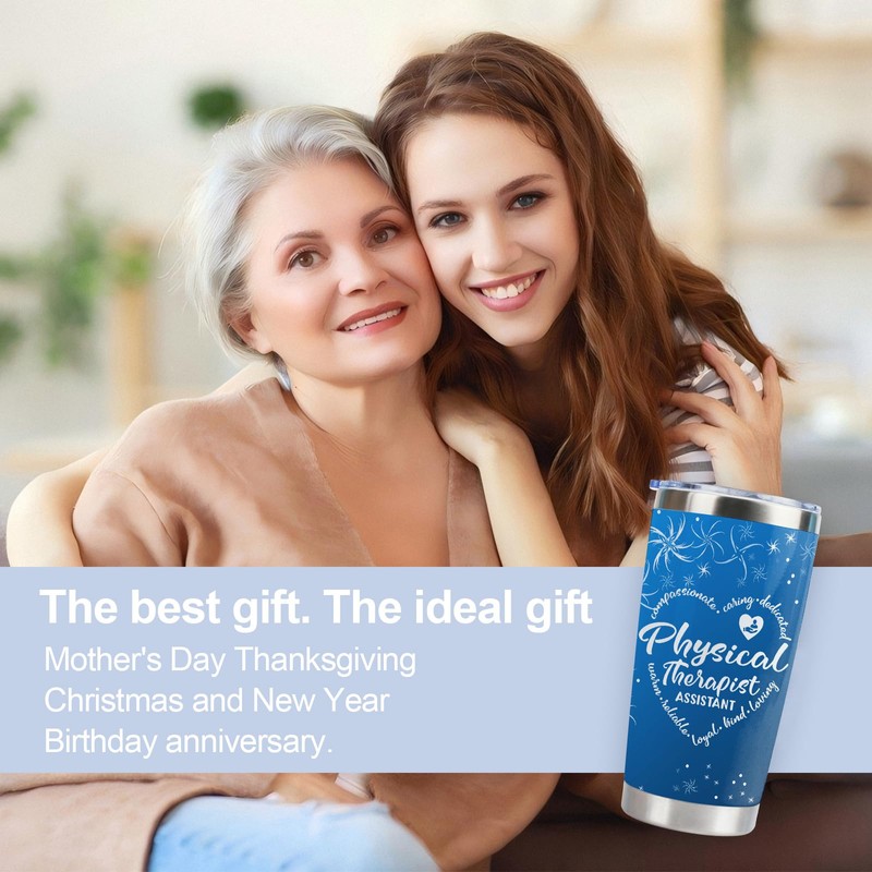CWEGSJ Physical Therapy Assistant Gift PTA 20oz Tumbler with Lid