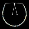 AA+ Natural Ethiopian Opal Gemstone Beads Bolo Bracelet, Adjustable Slider