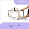 Raised Toilet Seat with Removable Arms, 5 Inch Elongated, Padded