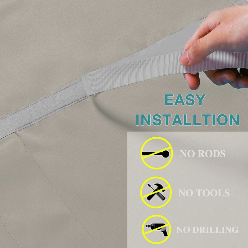 E-HAO French Small Front Door Curtain (24" w x 18"