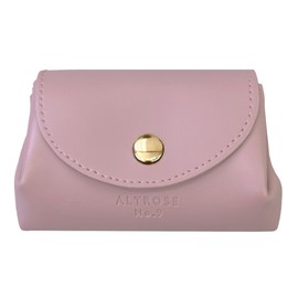 Giselle Women's Men's Mini Wallet, Small Wallet, Compact, Card Case, Coin Purse, Coin Purse, Prevents Bills from Folding, smooth pink