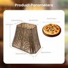 SWAIFDEE Etched Forest Metal Lampshade, Rectangle Large Lamp Shade Fitter