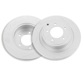 SCITOO Disc Brake Rotors Kits 53043 Rear Solid Brake Rotors Fit For Chrysler For 200 2011-2014,For Chrysler For Sebring 2007-2010,For Dodge For Avenger 2008-2014,For Dodge For Caliber 2008-2009