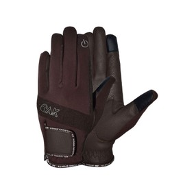 AK Embossed Champion Grip Horse Riding Gloves Along The Touch Feature AKRS-8044 (4XS, Brown)