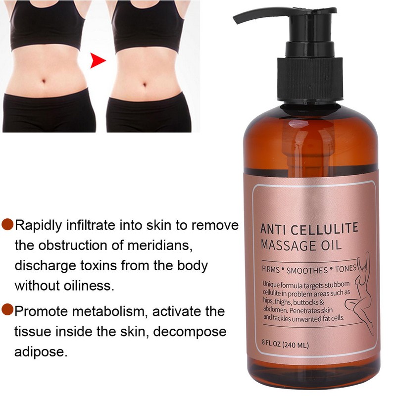 240ml MELAO Massage Essential Oil Moisturizing Body Metabolism Massage Oil