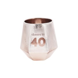 Pavilion Gift Company - Cheers To 40-3 ounce Shot Glass, 40 And Fabulous Shot Glass, Milestone Birthday, 40th Wedding Anniversary, Birthday Party Decoration, Party Favor, 1 Count (Pack of 1)