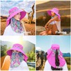 Women Sun Protection Hat Ponytail Neck Face Flap Cover Garden