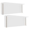 2Pcs Floating Wall Ledge Shelf Acrylic Concealed Bathroom Rack for