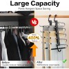 Aufetq Pants Hangers Space Saving - 2 Pack Closet Organizer