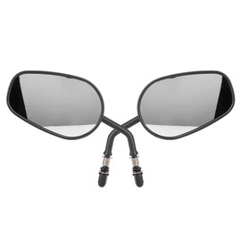 2PCS Motorcycle Motorbike Modified Oval Rearview Mirror Reflective Rear View Side Mirrors