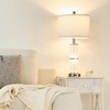 SAIWEYA Crystal Table Lamps Modern 3-Way Dimmable Bedside Lamp with