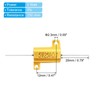 PATIKIL 5W 250 Ohm Aluminum Shell Resistor 2pcs Aluminum Housing