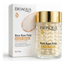 Bioaqua mascarilla para dormir de arroz hidratante grasa