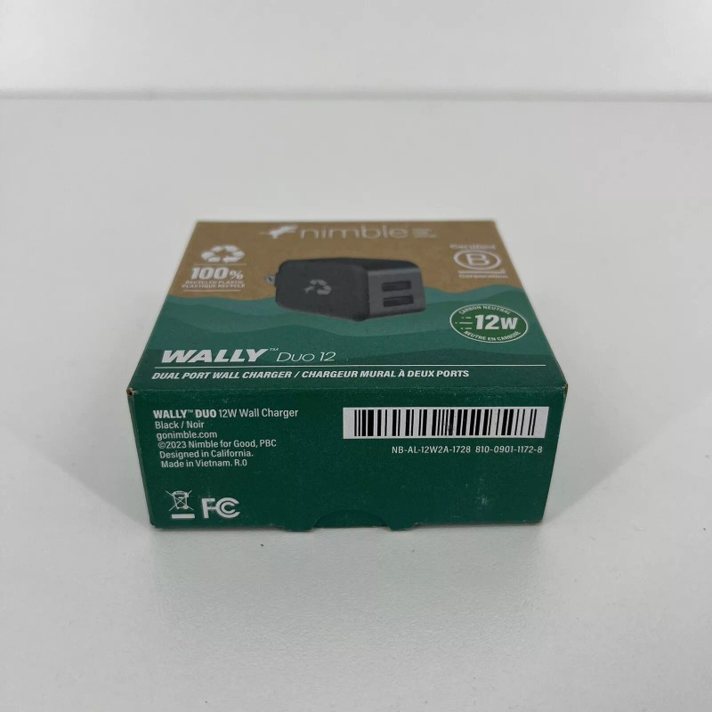 Universal Nimble Wally Duo 12 Wall Charger 12W Dual Port