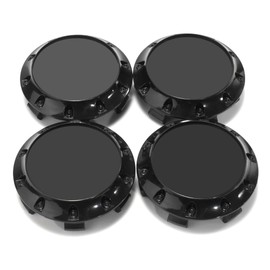 RhinoTuning 4 PCS 75 mm Wheel Center Caps for Wheel Rim Center Cover OD: 2.95 in / 75 mm ID: 2.68 in / 68 mm Black Hub Caps