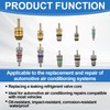 102Pcs Auto Air Conditioning Valve Core Accessories Kit A/C R12
