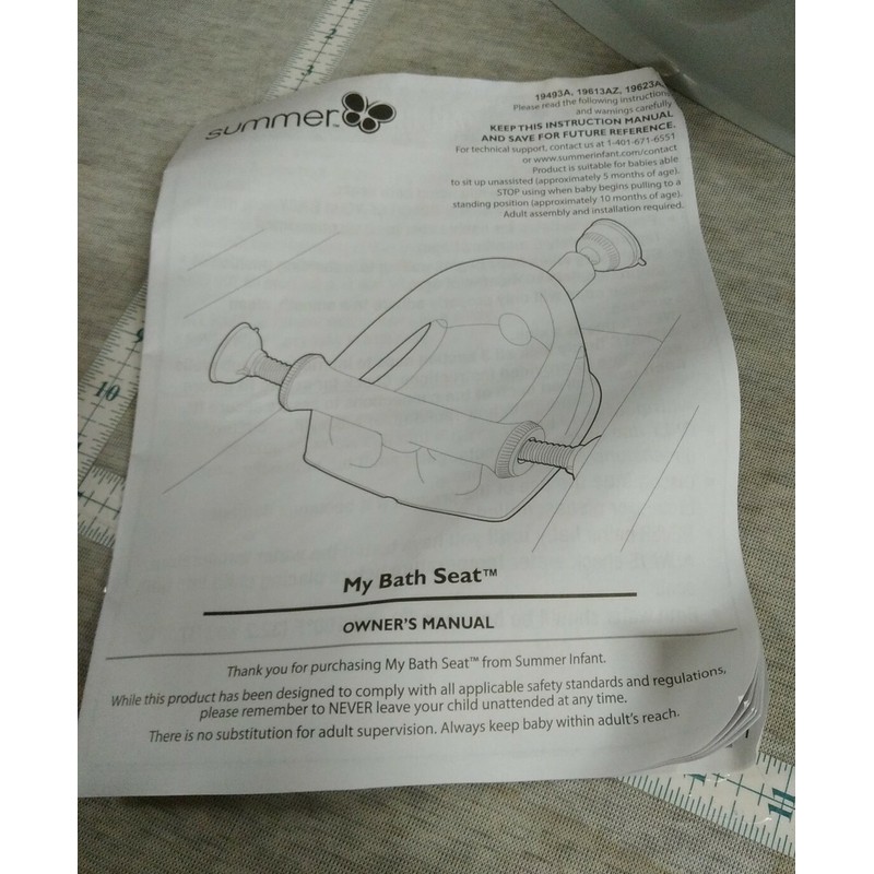 Summer My Bath Seat Gray – Baby Bathtub Seat for
