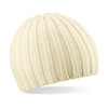 Beechfield Unisex Chunky Knit Beanie, White, One Size
