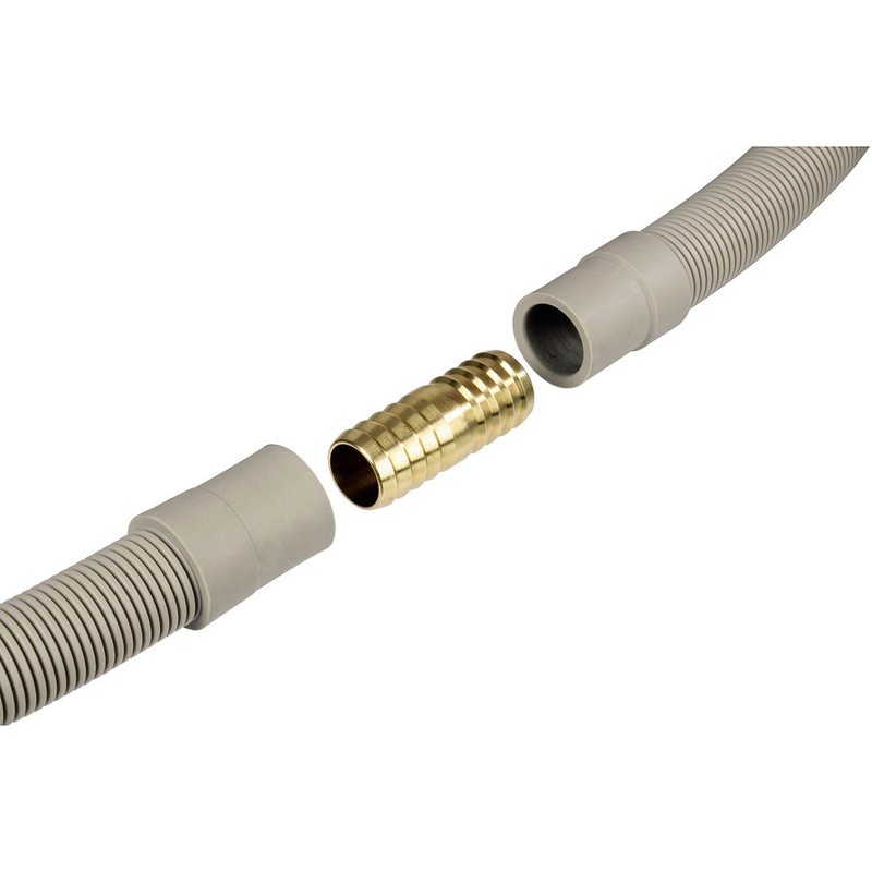 Xavax Brass Connector for Washing Machine/Dishwasher Outlet Hose | Drain