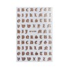 Generic Art Old English Letters Latin Nail Decals Sticker Xf3262