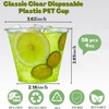Artpreti 50 Pack 9 oz Clear Plastic Cups - Disposable