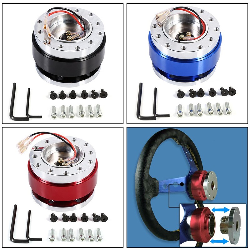 Steering Wheel Quick Release Hub Adapter ,Universal Quick Release 6