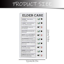 Tabanzhe Plastic Memo Board for Chores Checklist - Organize Your Tasks with Elder Care Chart Board, Featuring A Task List Board with Sliding Buttons, Detachable and Reusable