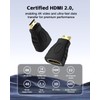 VCE HDMI Adapter 2-Pack, Mini HDMI to HDMI, 4K Support,