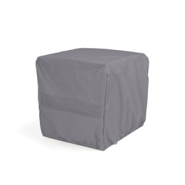Covermates Square Dining Table Cover - Water-Resistant Polyester, Mesh Ventilation, Patio Table Covers, Full Table 52W x 52D x 25H, Charcoal