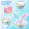 Swimming Ring for Kids, Mermaid Rubber Ring for Swimming Inflatable