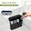 Travel Bottles with Case, 4x2oz TSA Approved, Leak-Proof, Press to