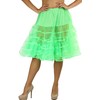 ToBeInStyle Women's Elegant Knee Length Petticoat - Neon Green -