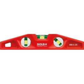 Sola 1331201"MM 5 25" Die-Cast Spirit Level, Red, 25 cm