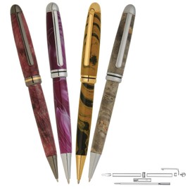 Penn State Industries PKMONT2PAK Premium Designer NT Twist Ballpoint Pen Kit Variety Pack Woodturning Project (12pack)