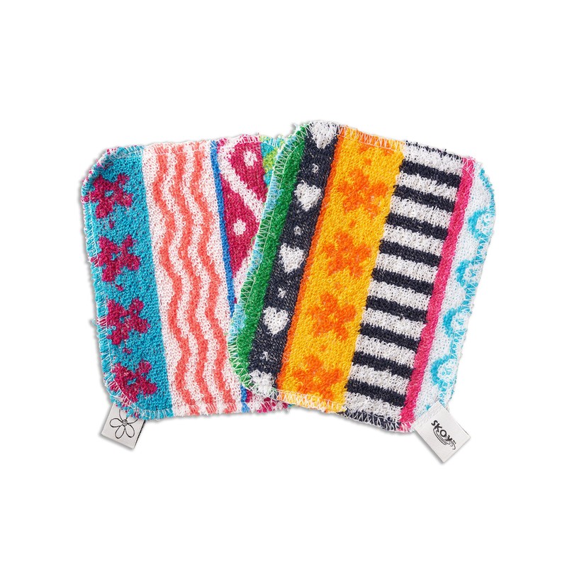 Skoy Bundle, 2-Pack Scrub, and 4-Pack Swedish Dishcloth, Reusable Cleaning