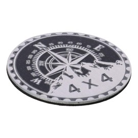 BYOBYO 3D Metal Car Emblems, Round Emblem Decals,4 x 4 Metal Automotive Badge for Car, Truck, Motorcycle