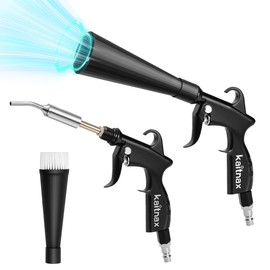 Kaitnax Air Blow Gun Car Interior Cleaning Gun High Pressure Car Detailing Cleaning Tool with Nozzle and Auto Detailing Dusting Brush for Quickly Blasts Dirt and Dust from Surface