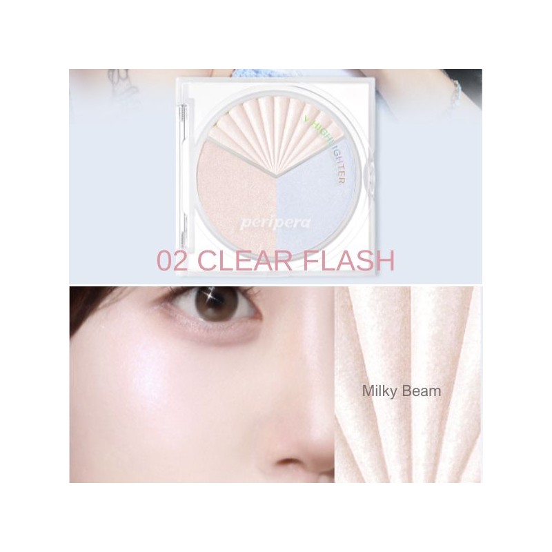 PERIPERA V Highlighter 2.2g+6g, Color:02 Clear Flash