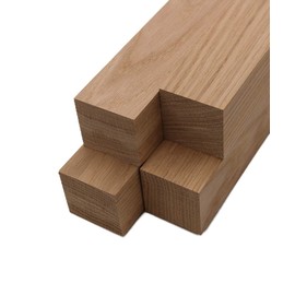 Barrington Hardwoods White Oak Lumber Turning Blanks (4 Pieces) (2" x 2") (2" x 2" x 12")