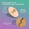 1 x Round Coaster - Microphone Radio Broadcast Cork Backed