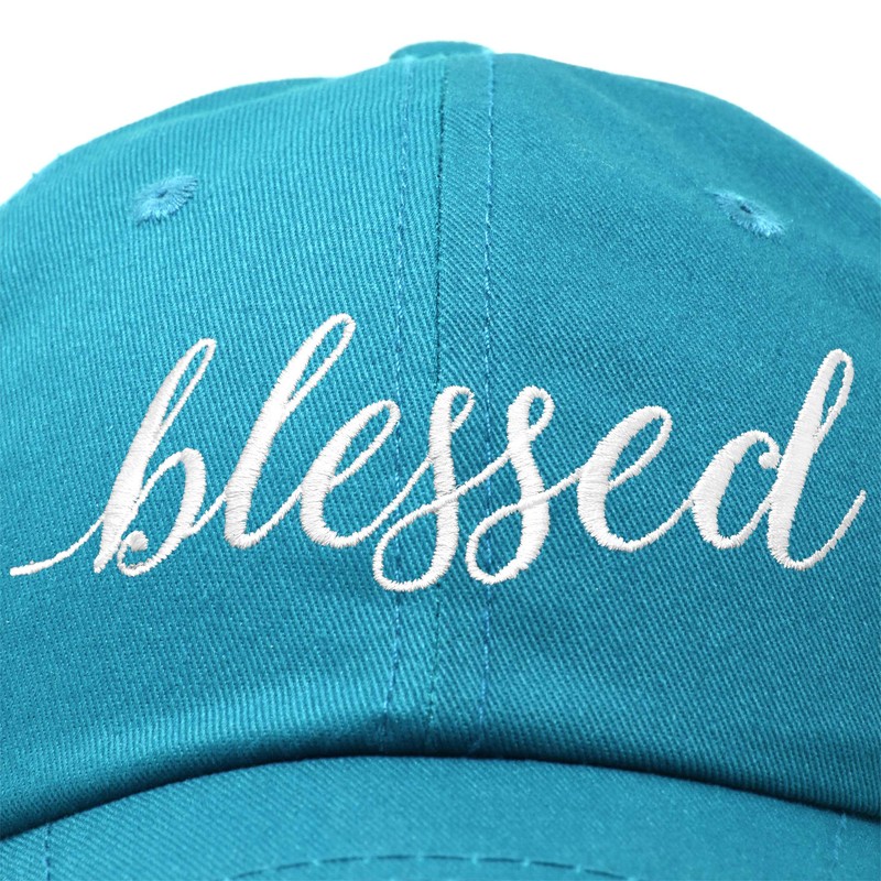 DALIX Blessed - Gorra de béisbol para mujer (algodón suave),