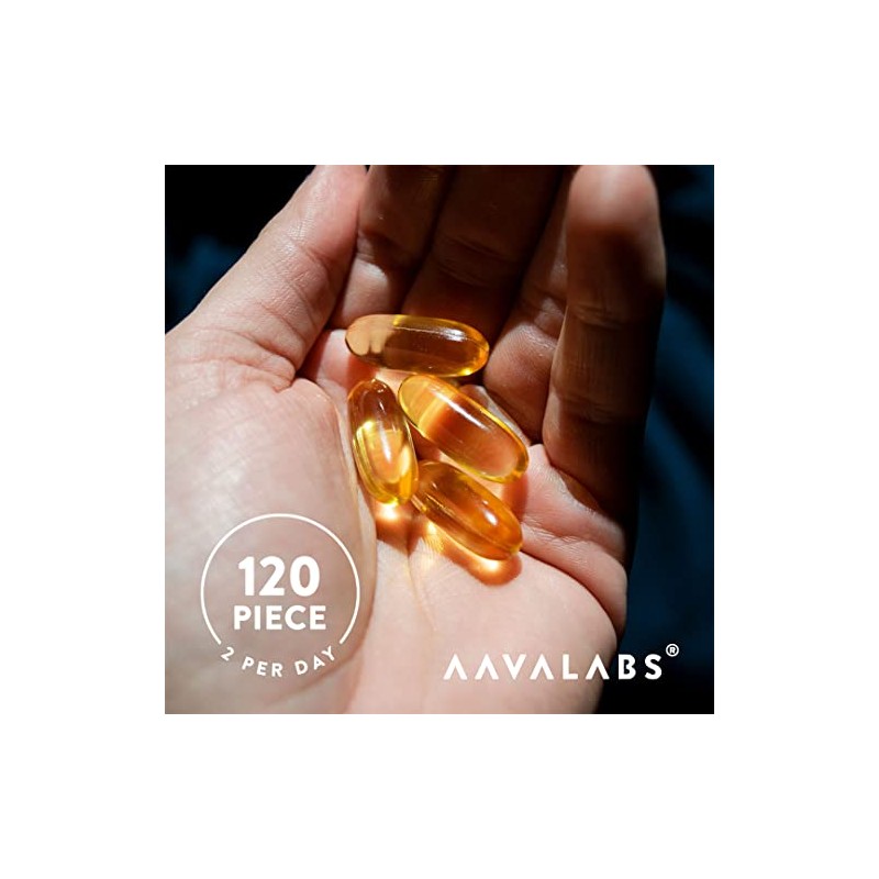 AAVALABS Omega 3 Fish Oil 2000mg per Daily dose (2
