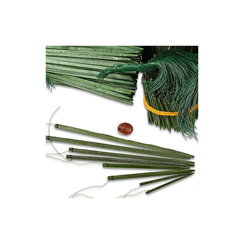 Paper Mart Green Wired Floral Picks