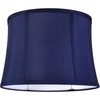 GOSO Black Lamp Shades Set of 2 Large Drum Lampshades