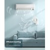 LEMOISTAR 8 Inch Small Wall Mounted Fan with Remote Control,
