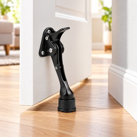 Zinc Alloy Door Stopper for Door & Wall Protection – Non-Slip Rubber Tip for Home and Office Use