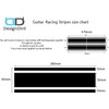 Wide Custom Racing Stripe Decal Stickers for Guitars & Basses.
