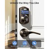 Veise Keyless Entry Door Lock with 2 Lever Handles -