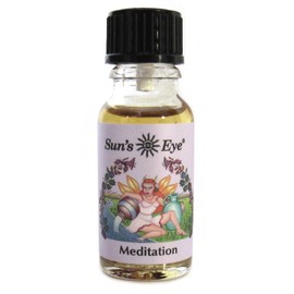 Sun's Eye Meditation Oil, 1/2 fl oz Bottle, Mystic Blends Aroma Oil, Jasmine and Myrrh Scent